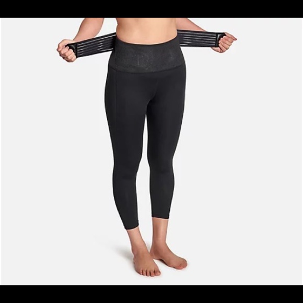 Tommie Copper Adjustable Back Support Ankle Length Leggings - Picture 6 of 9